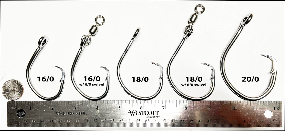 circle fishing hook sizes Catfish Pro Value Pack Hooks 5/0 Hooks The offset bend combined with the circular shape allows the hook to rotate in the fishs mouth 50/100pcs Octopus Circle Fishing Hooks