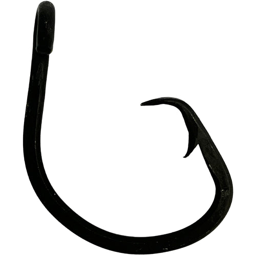 18/0 Black Forged High Carbon Circle Hook - Offset *DISCONTINUED*