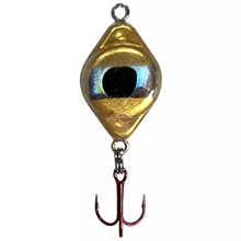 Load image into Gallery viewer, Fish Daddy 1/16 oz Dirty Bomb Spoon - Blinking LED - Gold