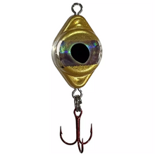 Load image into Gallery viewer, Fish Daddy 1/16 oz Dirty Bomb Spoon - Blinking LED - Gold