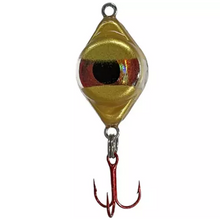 Load image into Gallery viewer, Fish Daddy 1/16 oz Dirty Bomb Spoon - Blinking LED - Gold