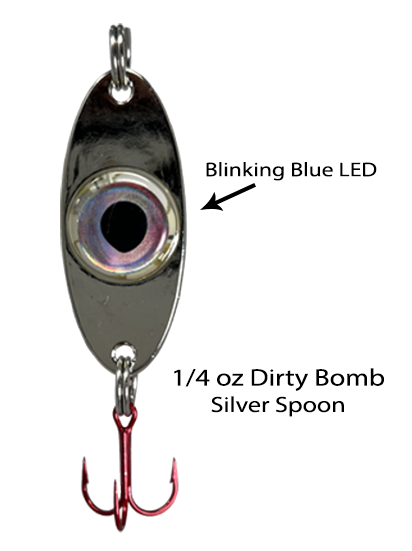 Fish Daddy 1/4 oz Dirty Bomb Spoon - Blinking LED