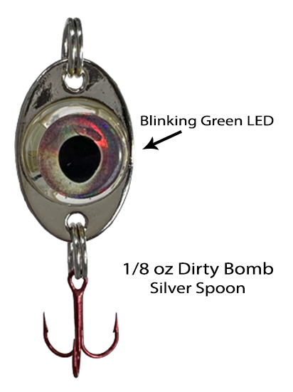 Fish Daddy Dirty Bomb Spoon 1/8 oz / Blinking Gold