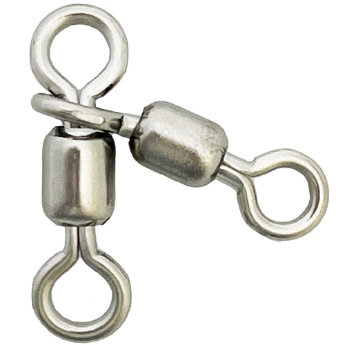 3-way stainless steel barrel swivel - 6/0