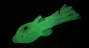 Globy - 4" Goby Tube Jig - Glow in the Dark & LED Light!