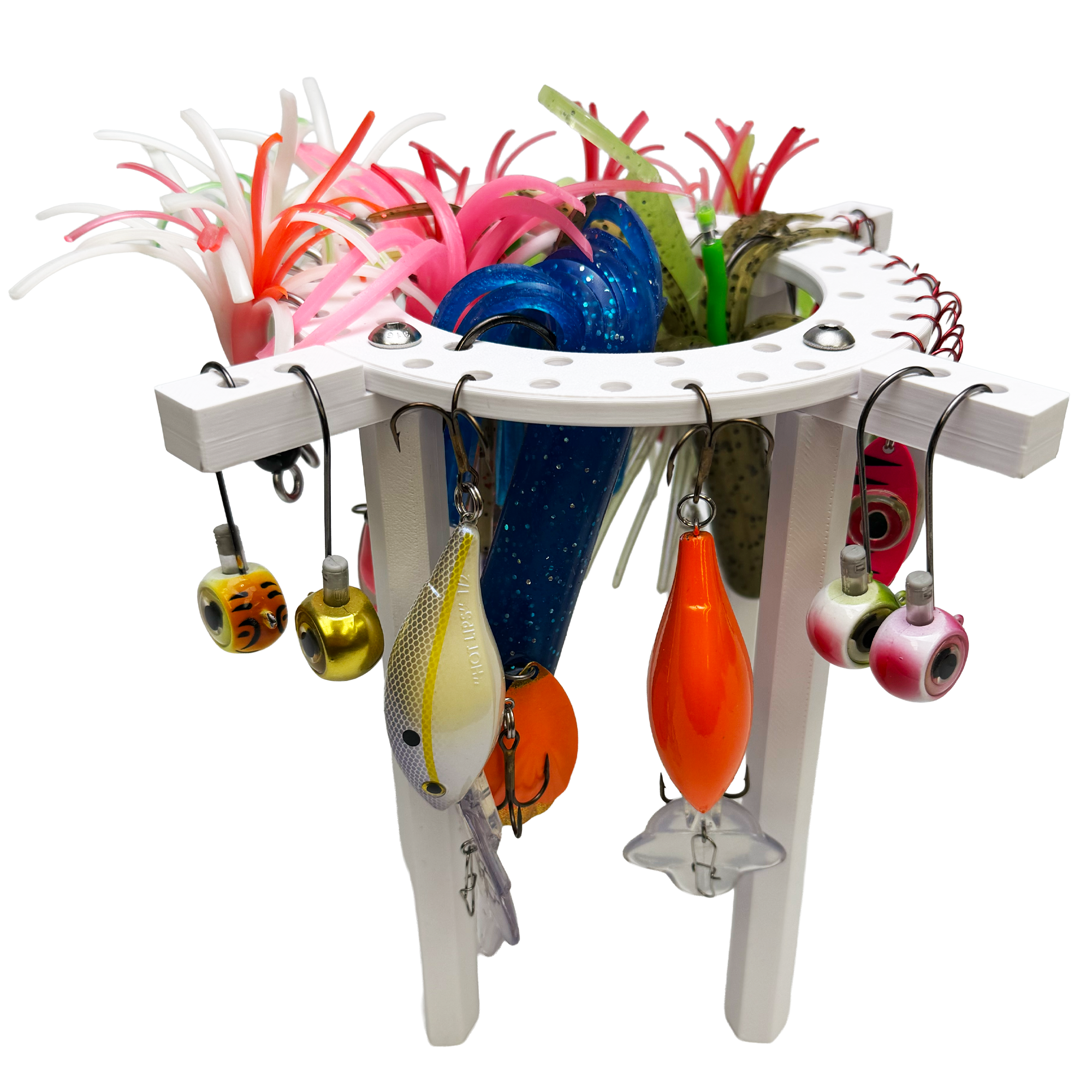 bucket of fishing lures Jig Caddy Jr