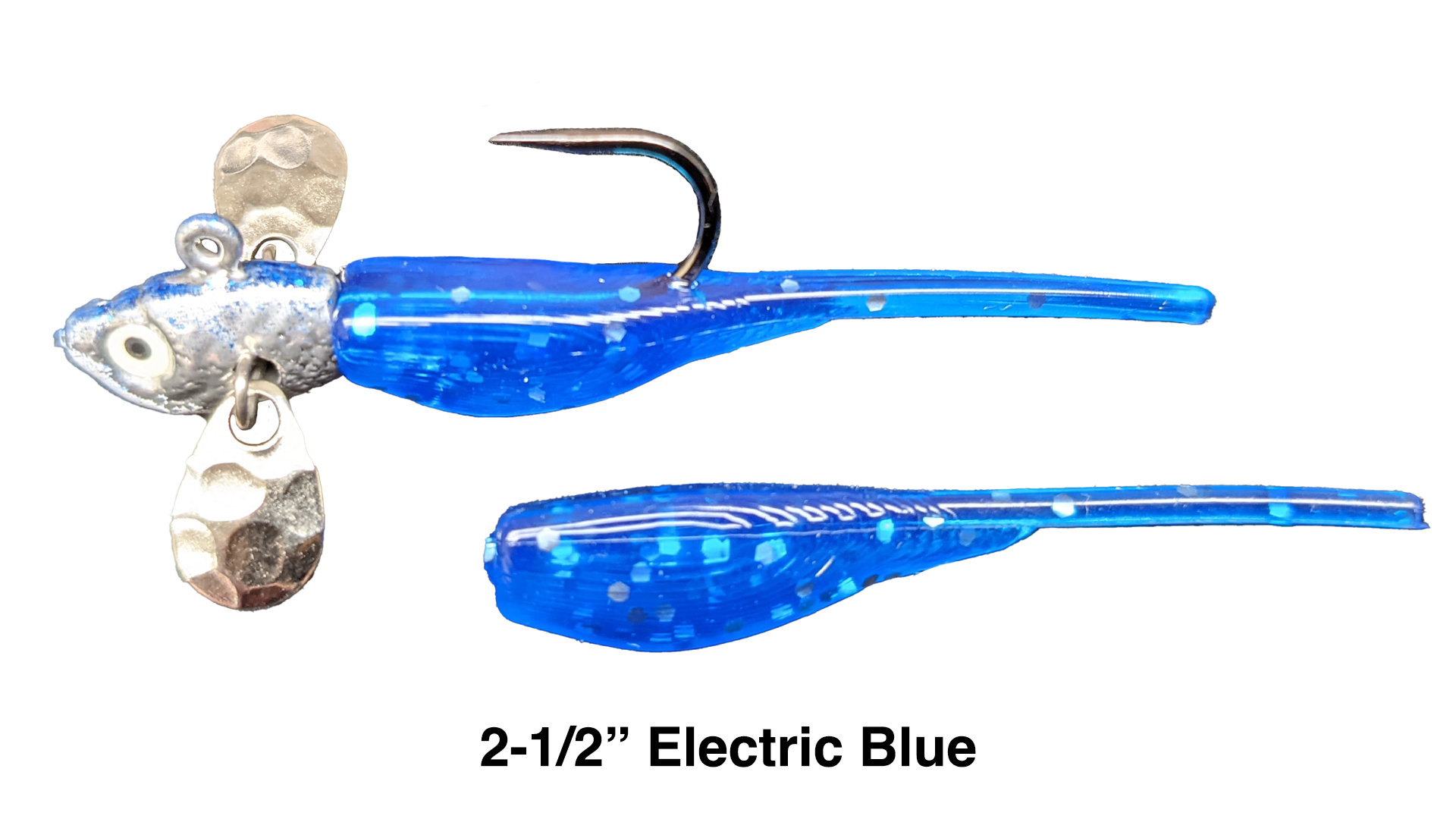 electric blue fishing lure Predator Shad Jig – HardwireTackle.com