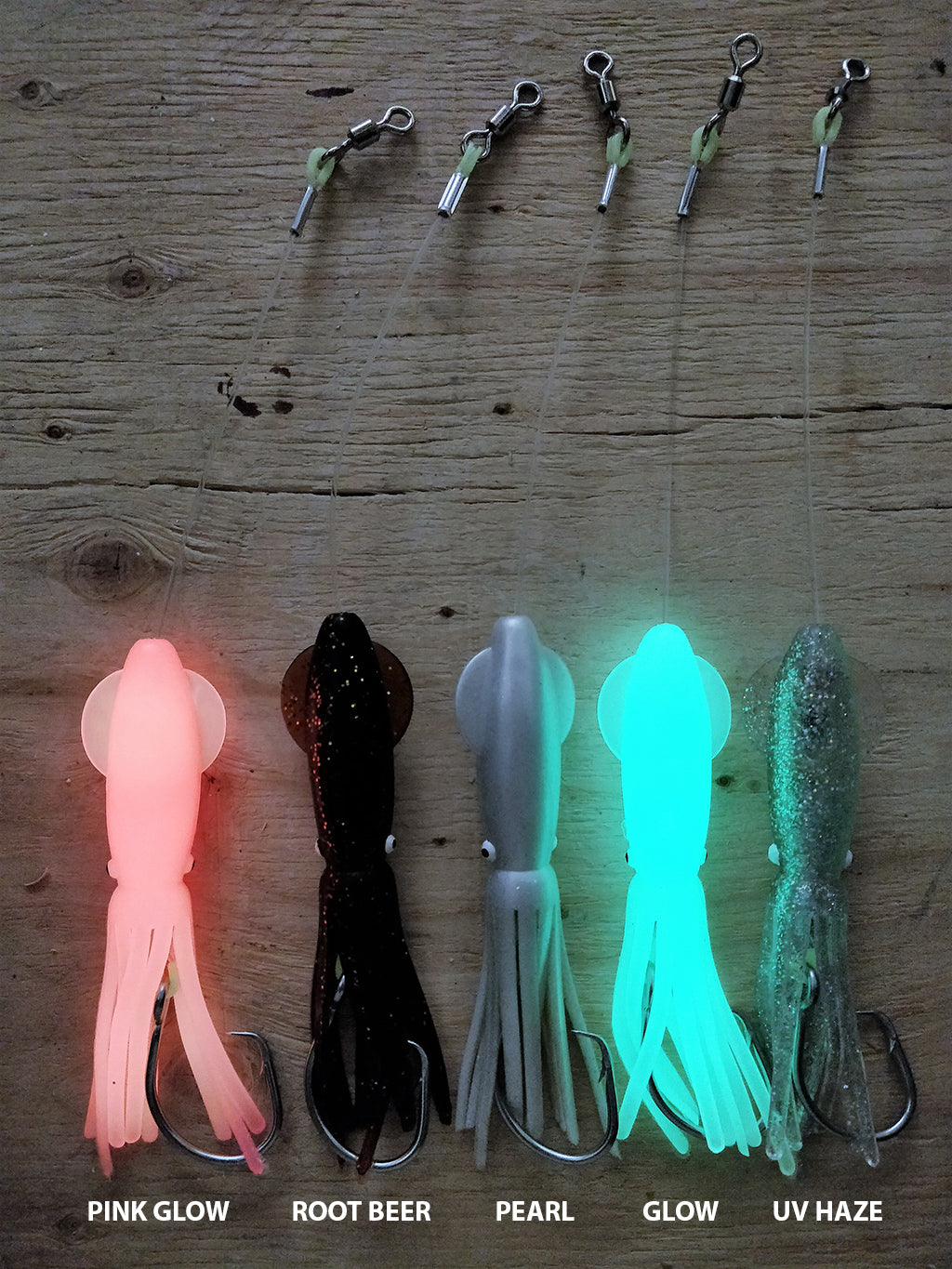 Halibut Leader Deluxe w/ 8" B2 Style Squid Body HardwireTackle.com Halibut Leader Deluxe w/ 8" B2 Style Squid Body HardwireTackle.com