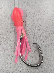 5" Squid - Pink Glow